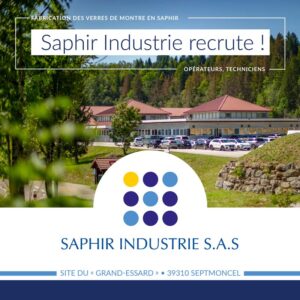 Saphir Industrie recrute ! Saphir Industrie recrute !